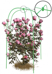 Укрытие+опора для роз зеленая «Зимний Домик» 1 м