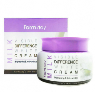 Осветляющий крем для лица с молочными протеинами FARMSTAY, 100 мл УЦЕНКА!