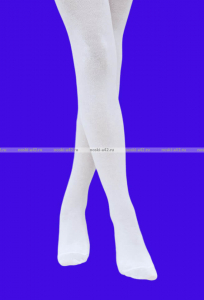 Колготки детские белые гладкие