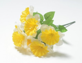 Искусственные цветы, Ветка в букете нарцисс 7 голов (1010237)