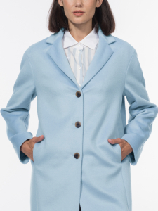 Пальто из премиальной шерстяной ткани