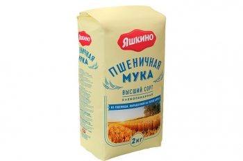 «Яшкино», мука пшеничная высшего сорта, 2 кг