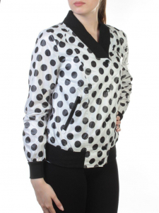 WA1327 WHITE Бомбер женский (100% полиэфир)