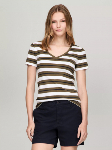 Stripe V-Neck Favorite T-Shirt