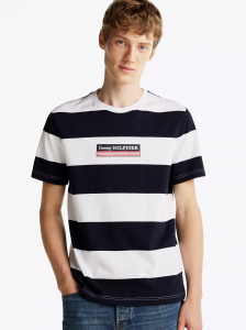 Hilfiger Box Logo Stripe T-Shirt