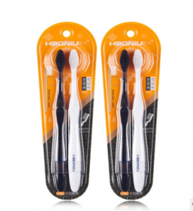 Зубные нано щетки Haoniu  Black&White, 2 шт