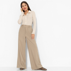 Брюки‑палаццо, Легкость льна