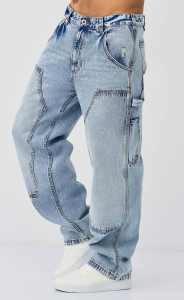 Джинсы муж. F611-0127 l.blue