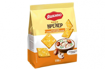 «Яшкино», крекер мини со вкусом «грибы со сметаной», 180 г