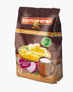 КАРТОШЕЧКА Пюре картофельное с жареным луком 320г пакет