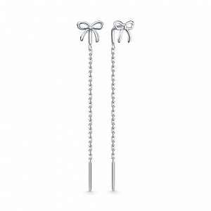 Серьги родированные серебро 925*