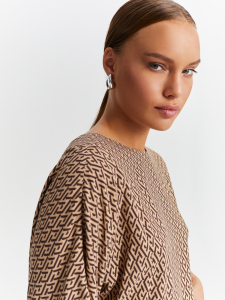 Блуза из вискозы с принтом