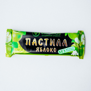 Батончик пастила Яблоко без сахара шоу-бокс 24шт/1кг  (6шт/кор)