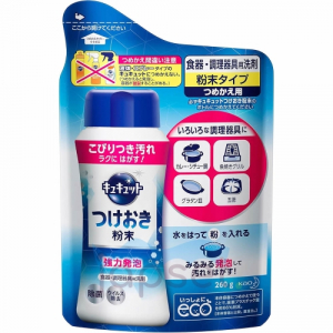 KAO CuCute Порошок для замачивания и мытья посуды, мягкая упаковка, 260 гр