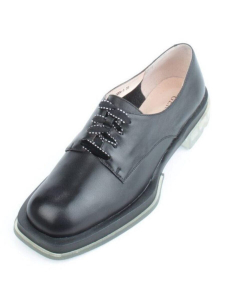 03-DD04-1 BLACK Полуботинки женские (натуральная кожа)