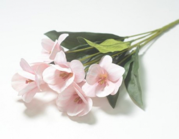 Искусственные цветы, Ветка в букете мальва латекс 7 голов (1010237)