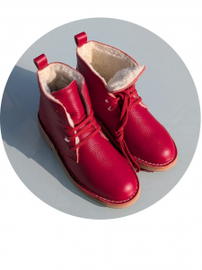 Зимние ботинки из натуральной кожи от Ab.Zapatos 4619/2 Granate АКЦИЯ