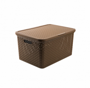 Ящик АРТЛАЙН с крышкой 30л 460х345х245