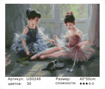 US0246 Без подрамника мозаика 40*50