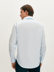 Рубашка из хлопка голубая