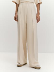 Брюки со стрелками из мягкого вискозного пике