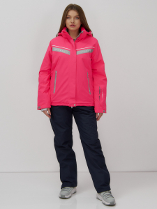 Горнолыжный костюм женский зимний УЦЕНКА розового цвета 02809R
