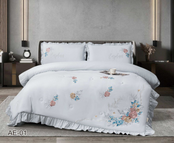 КПБ EFOR COTTONI с одеялом с вышивкой 