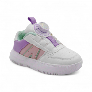 Кроссовки летние В782-16 бело фиолетовые
