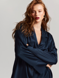 Блуза из атласной вискозы