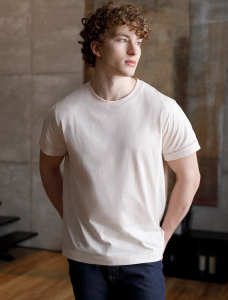 Футболка из фактурного полотна из 100% хлопка