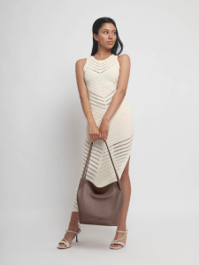 Женская кожаная сумка Richet 3162LG 862 Тауп