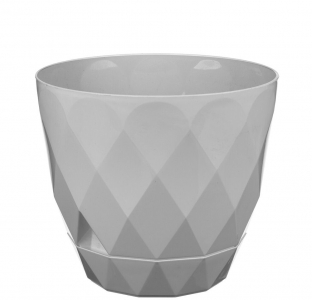 Горшок для цветов «Laurel» D220 мм, 4,5 л с поддоном, серый
