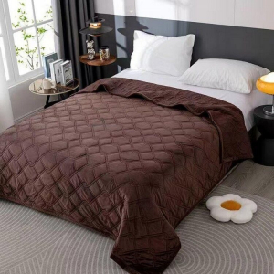 Велюровое стеганое покрывало Премиум 