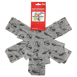 Протектор (вкладыш-разделитель) для сковородок набор 3 штуки: д26см; д35см; 38см, полиэфирное волокно, на картоне (Китай)