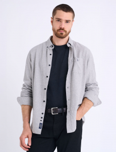 LONG SLEEVE HEAVY BRUSHED TWILL SHIRT