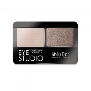 Тени для век двойные EYE STUDIO Alvin D`or многоцветный 11 Бежево-серый, коричневый