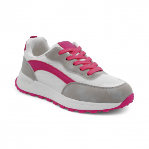 Кроссовки В607-15 бело розовые