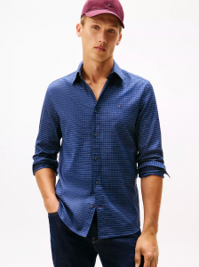 Regular Fit Check Herringbone Shirt