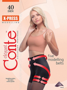 Колготки женские X-press 40 2-4 Conte Дроп
