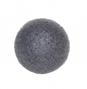 Спонж конняку для умывания Beauty Bar с бамбуковым углем - Konjac Sponge Bamboo Charcoal