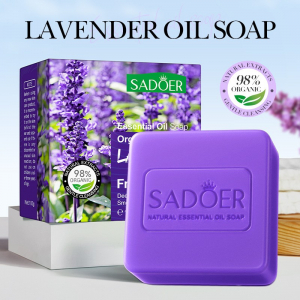 Мыло для лица и тела с экстрактом ЛАВАНДЫ Sadoer Organic Lavender Fragrant Soap, 100 гр.