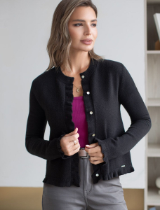 Кардиган из пряжи с кашемиром