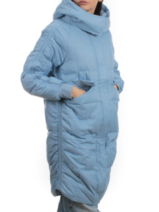 3064 BLUE Пуховик зимний женский (80% пух, 20% перо)