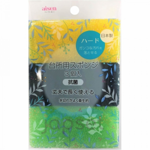 Aisen Набор жестких губок для мытья посуды, 3 шт