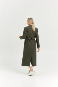 Пальто женское демисезонное 26326 (хаки)