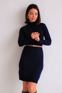 14782 Платье трикотажное синее (остаток: 42-44, 44-46)