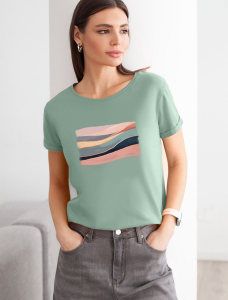 Футболка из премиального хлопка с авторским принтом