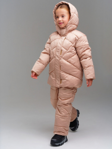 Комплект зимний для девочки: куртка, комбинезон