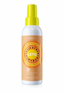 Спрей для тела солнцезащитный SPF 15 Leto