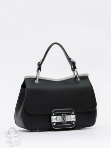 Сумка женская кожаная 6061Q black Polina&Eiterou  в Новосибирске